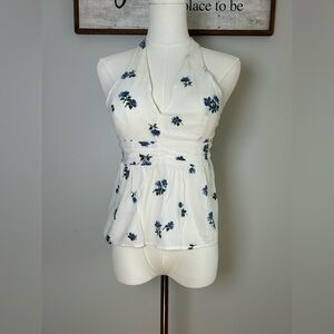 American Eagle Outfitters Cream Floral Top